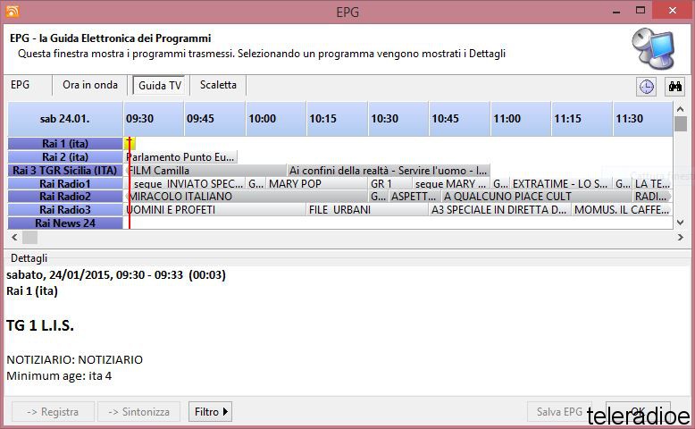 Monitor EPG Terrestre Gennaio 2015