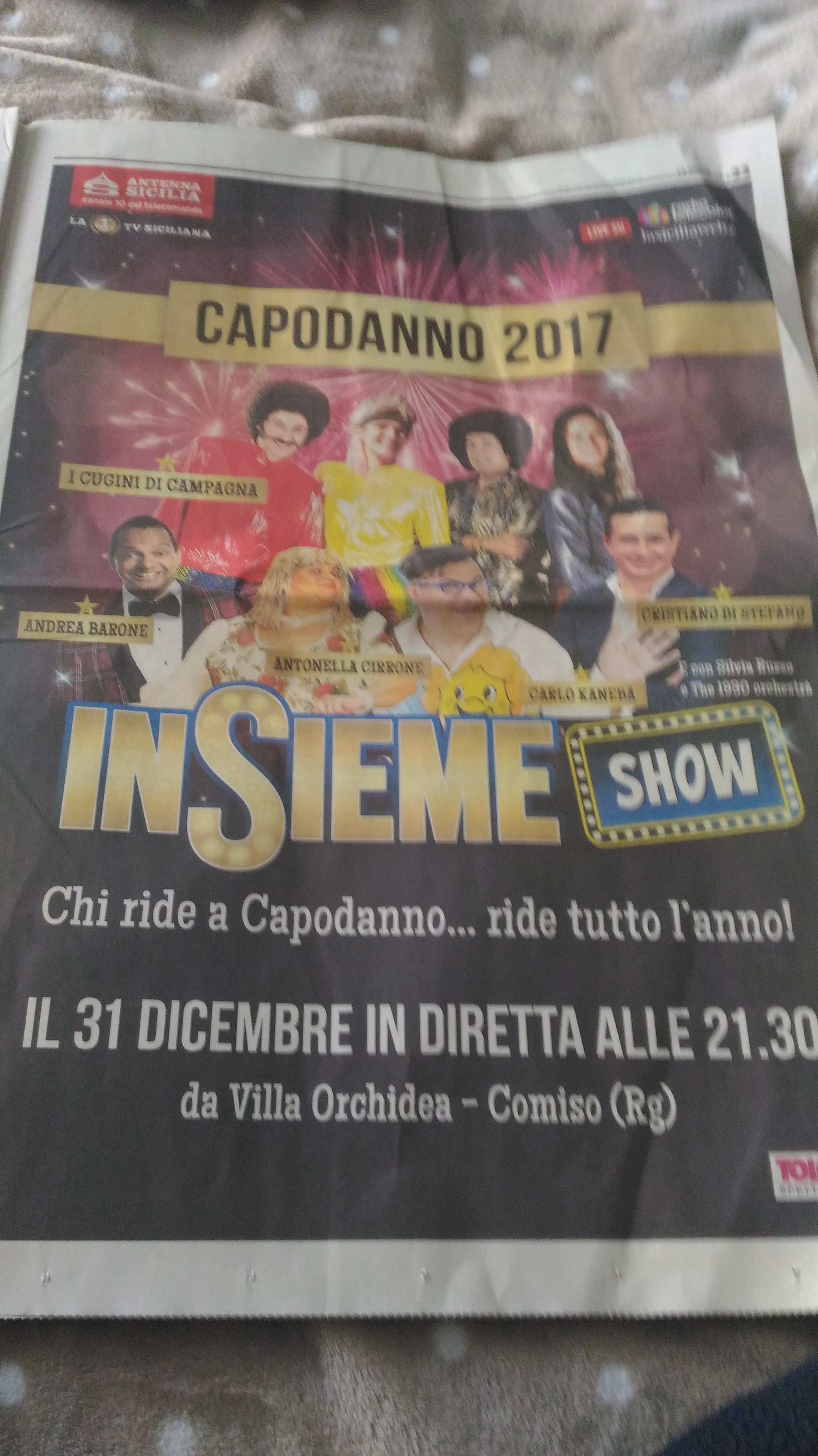 Insieme Show Capodanno 2017 da Comiso