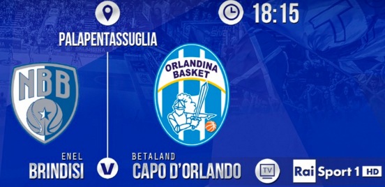 Brindisi-Capo d’Orlando diretta Raisport domenica 30 aprile ore 18.15