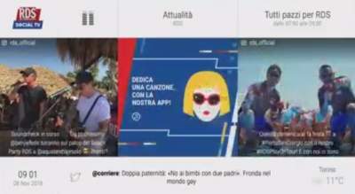 RDS Social TV aggiunto al canale 50 di Tivùsat