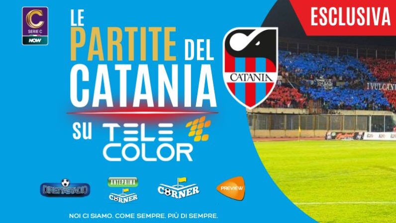 4 trasferte in diretta del Catania su Telecolor