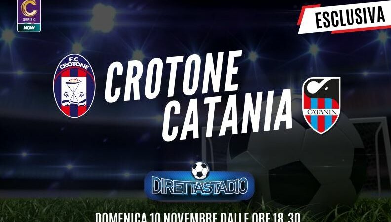 Crotone-Catania in Diretta su Telecolor